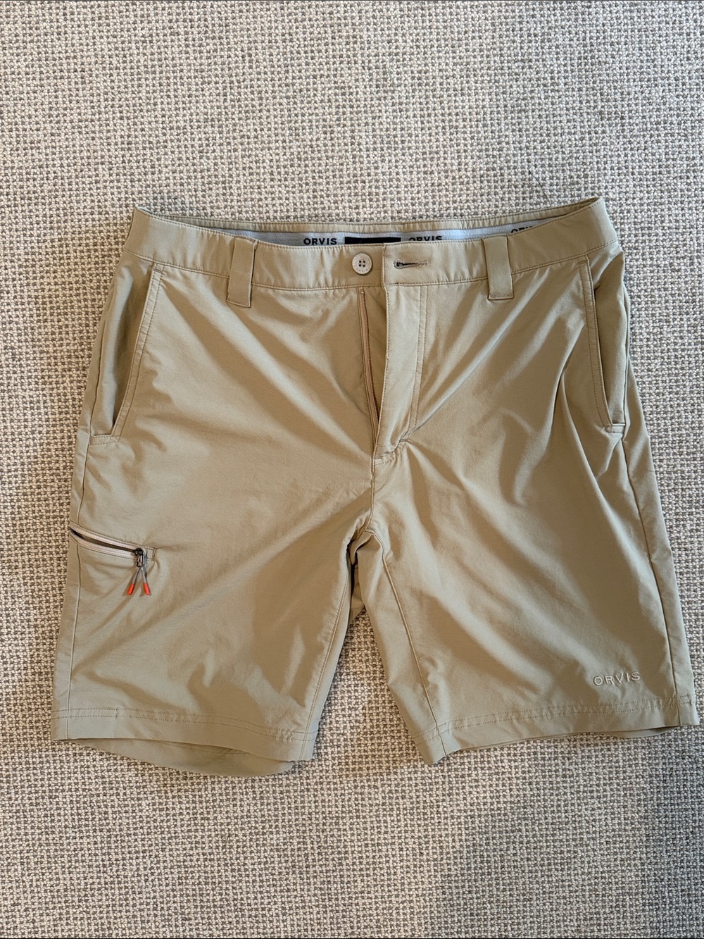Orvis khaki shorts dry wick material - size 34